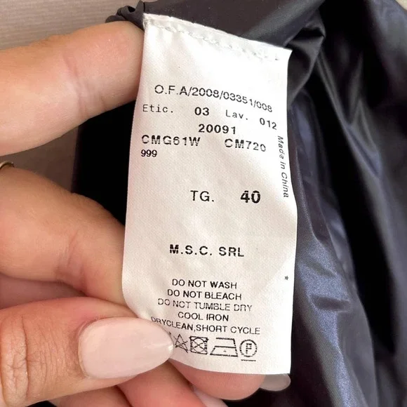 Armani Collezioni Black Asymmetric Close Blazer Jacket Italian Size 40 US 4 EUC - Picture 6 of 9